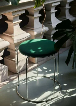 Wire Stool Sittdyna Ø36 cm, Grön