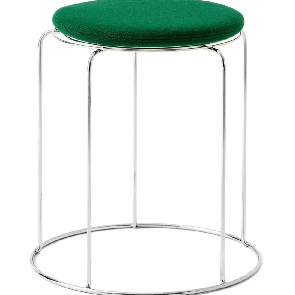 Wire Stool Sittdyna Ø36 cm, Grön