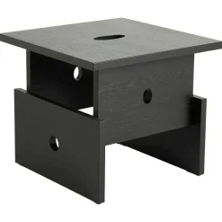 Wood Box Soffbord, Svart Ek