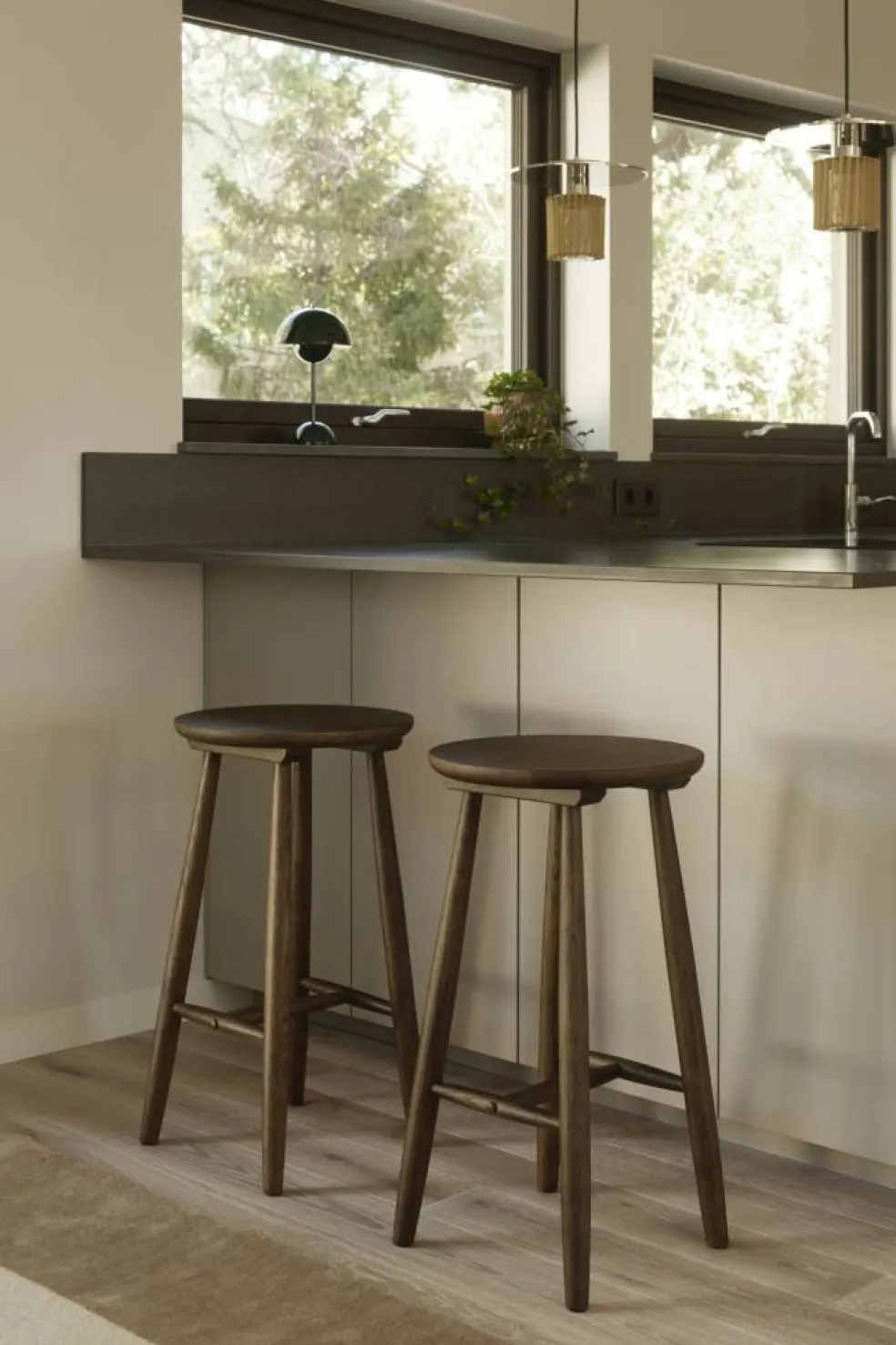 Wood H23 Barpall, Mörk Ek