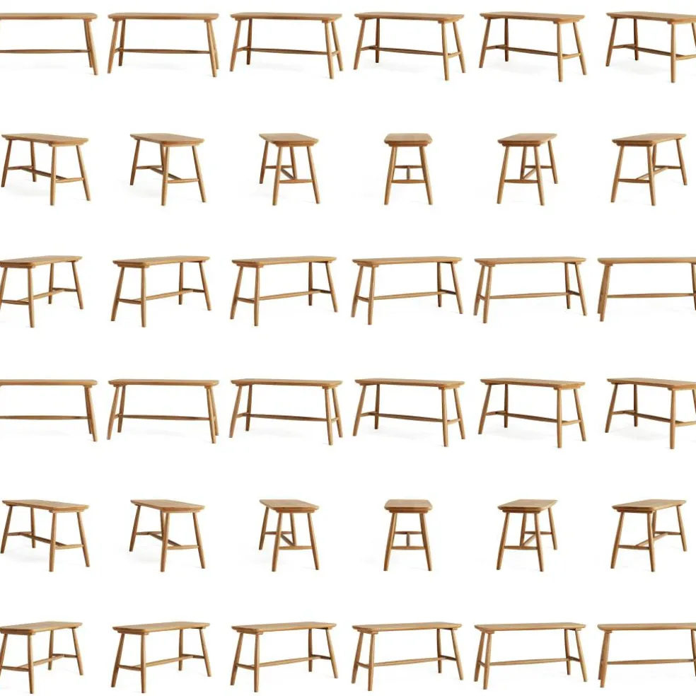 Wood H21 Bänk, Ek