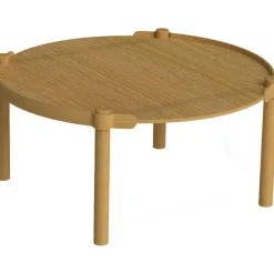 Woody Soffbord Ø80 cm, Naturlig Ek