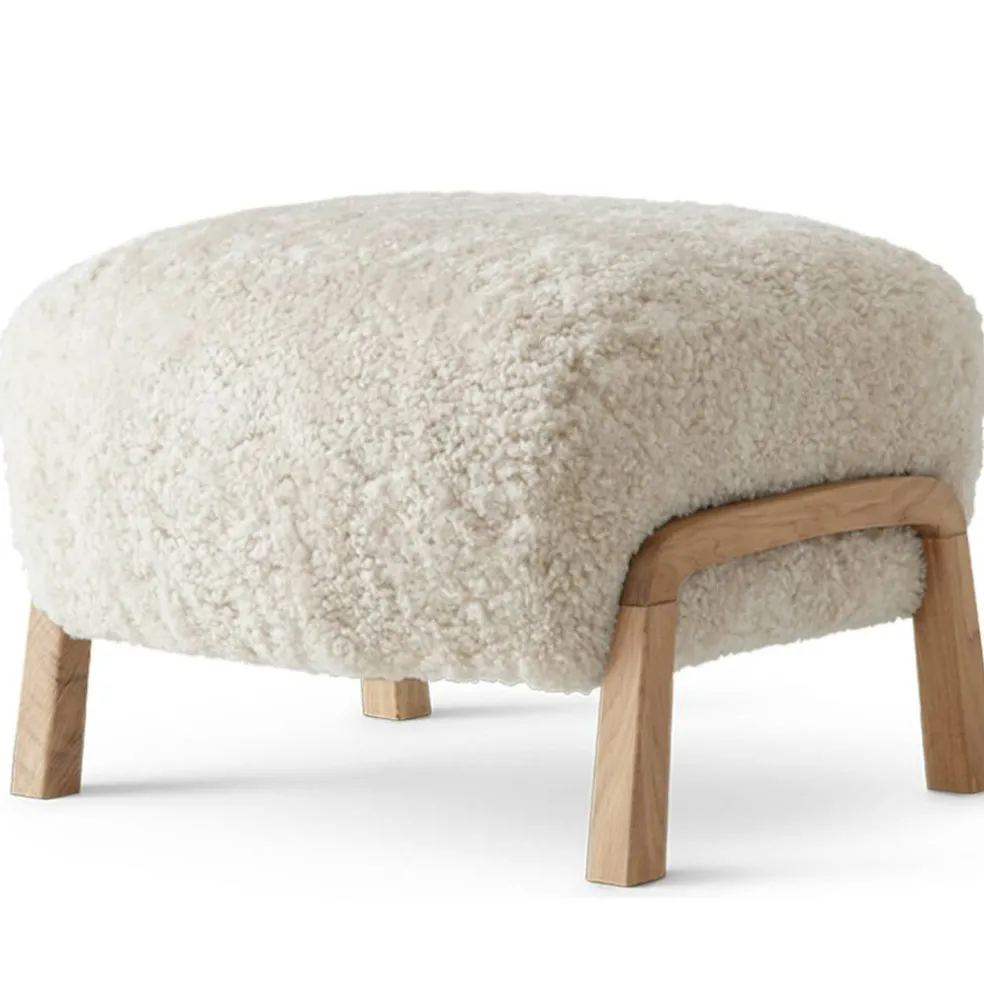 Wulff ATD3 Sittpuff, Ek/Sheepskin Moonlight