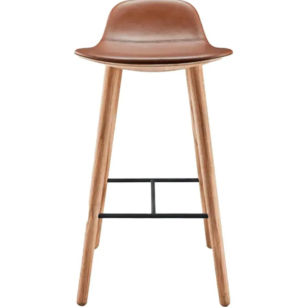 Yuuga Barstol H75 cm, Ek/Konjak