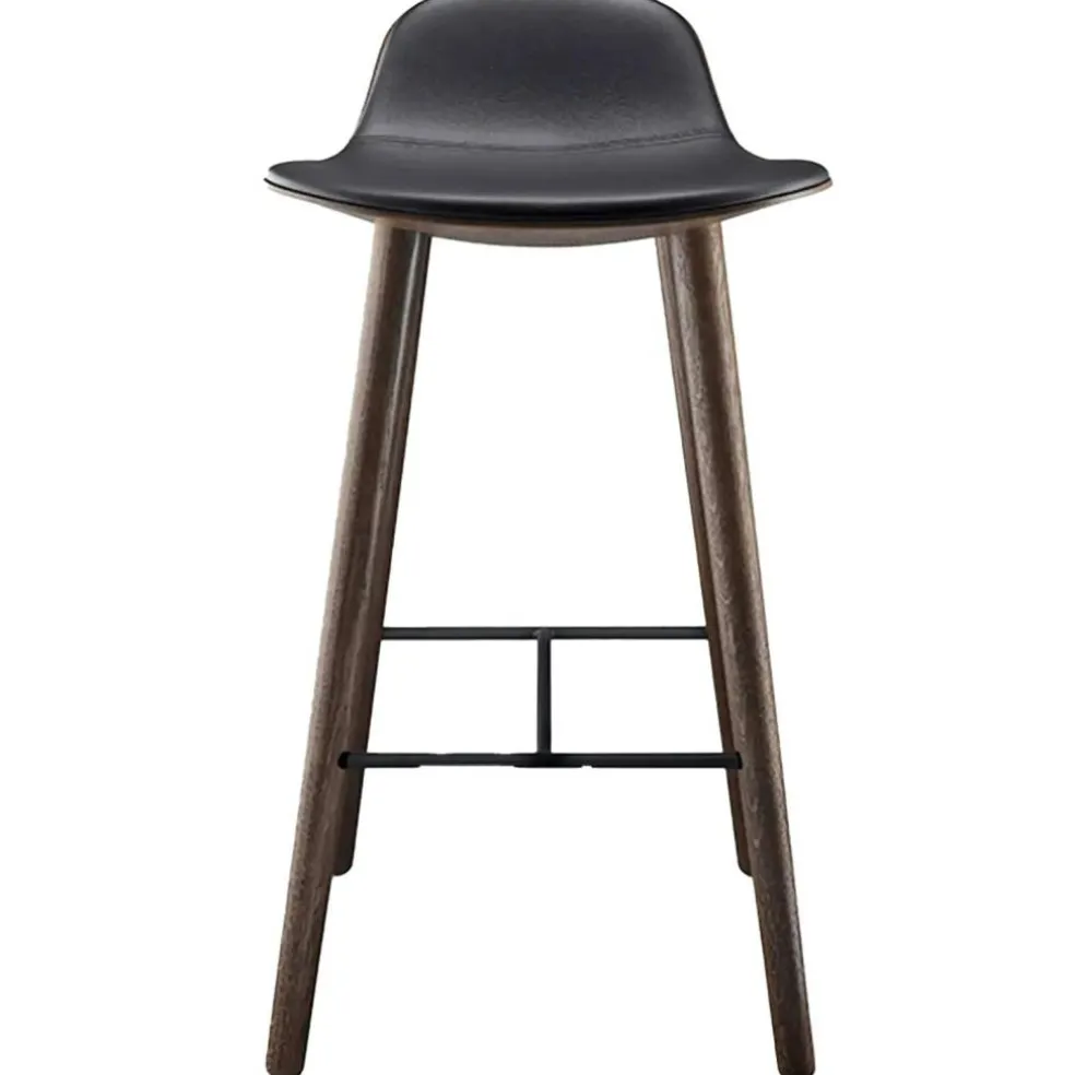 Yuuga Barstol H75 cm, Smoked Oak/Svart